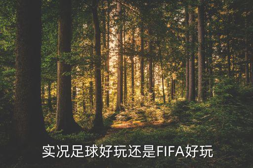  實況足球好玩還是FIFA好玩