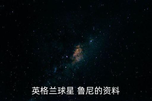 英格蘭球星 魯尼的資料