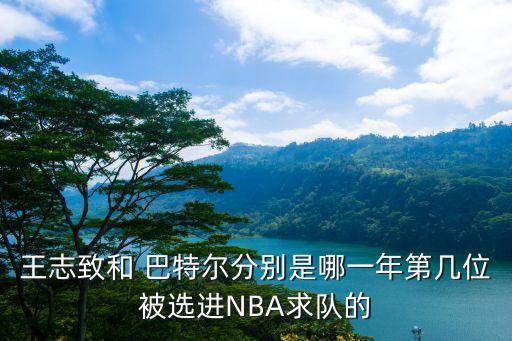 王志致和 巴特爾分別是哪一年第幾位被選進(jìn)NBA求隊(duì)的