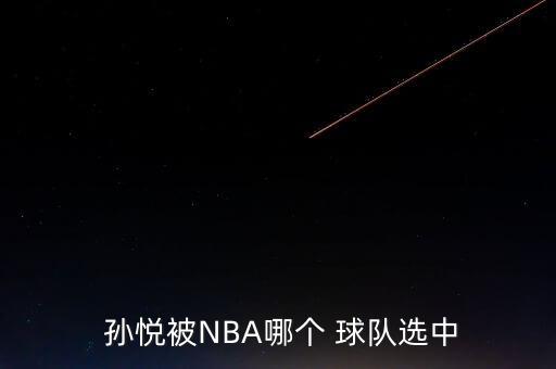  孫悅被NBA哪個(gè) 球隊(duì)選中