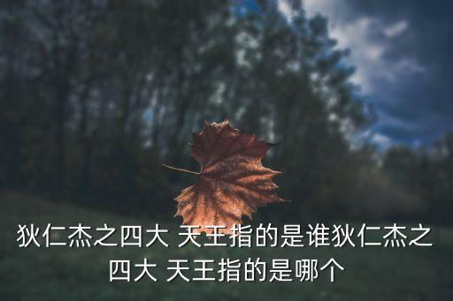 狄仁杰之四大 天王指的是誰狄仁杰之四大 天王指的是哪個(gè)