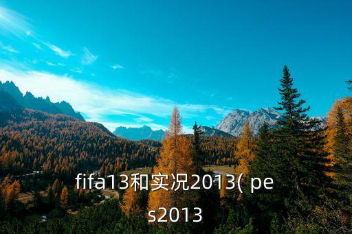 fifa13和實(shí)況2013( pes2013