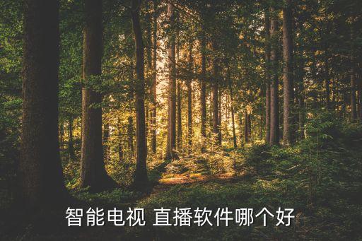 智能電視 直播軟件哪個好