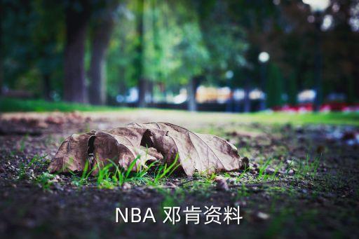 NBA 鄧肯資料