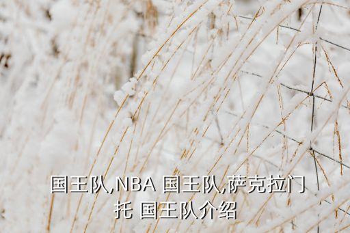  國王隊,NBA 國王隊,薩克拉門托 國王隊介紹