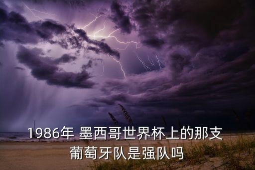 1986年 墨西哥世界杯上的那支 葡萄牙隊是強(qiáng)隊嗎