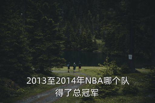  2013至2014年NBA哪個(gè)隊(duì)得了總冠軍