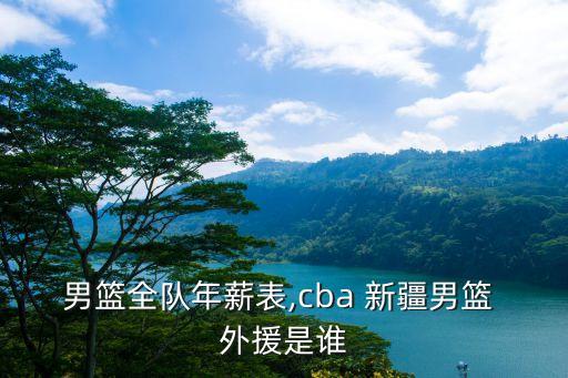 男籃全隊(duì)年薪表,cba 新疆男籃 外援是誰(shuí)