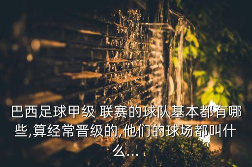 巴西足球甲級(jí) 聯(lián)賽的球隊(duì)基本都有哪些,算經(jīng)常晉級(jí)的,他們的球場(chǎng)都叫什么...