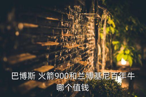 巴博斯 火箭900和蘭博基尼百年牛哪個值錢