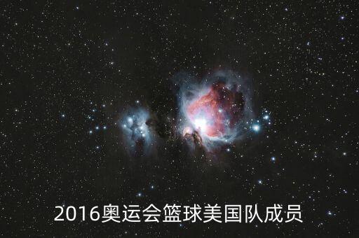 2016奧運(yùn)會(huì)籃球美國(guó)隊(duì)成員