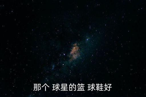 那個 球星的籃 球鞋好