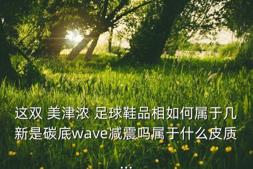 這雙 美津濃 足球鞋品相如何屬于幾新是碳底wave減震嗎屬于什么皮質...