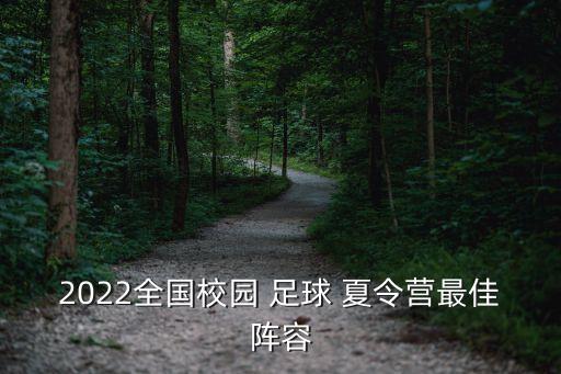 2022全國(guó)校園 足球 夏令營(yíng)最佳陣容