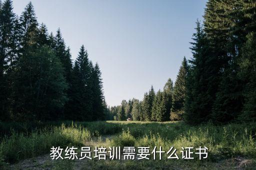  教練員培訓(xùn)需要什么證書