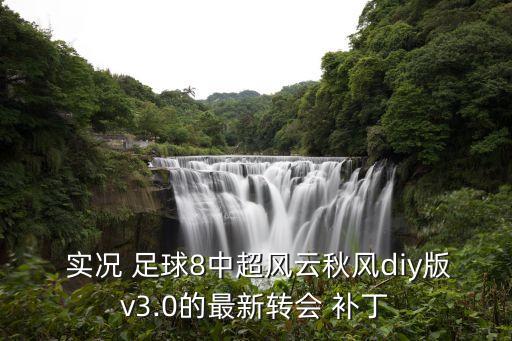  實況 足球8中超風(fēng)云秋風(fēng)diy版v3.0的最新轉(zhuǎn)會 補丁