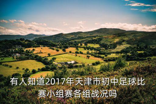 有人知道2017年天津市初中足球比賽小組賽各組戰(zhàn)況嗎