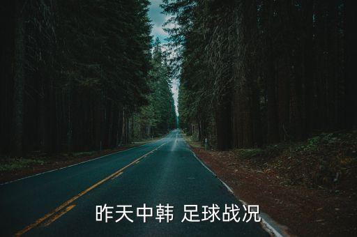 昨天中韓 足球戰(zhàn)況