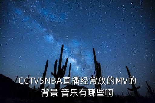 CCTV5NBA直播經(jīng)常放的MV的背景 音樂有哪些啊