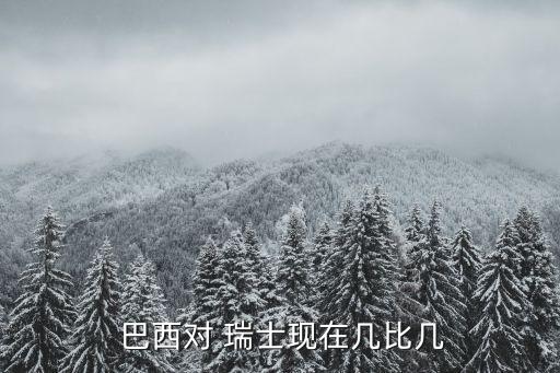  巴西對(duì) 瑞士現(xiàn)在幾比幾