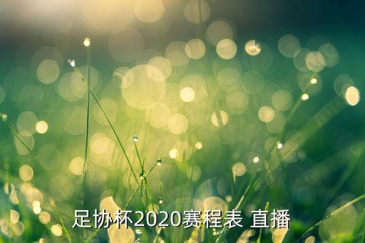 足協(xié)杯2020賽程表 直播