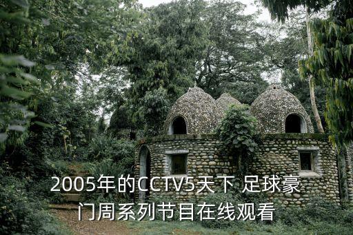 2005年的CCTV5天下 足球豪門周系列節(jié)目在線觀看