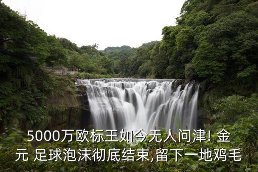 5000萬歐標王如今無人問津! 金元 足球泡沫徹底結束,留下一地雞毛