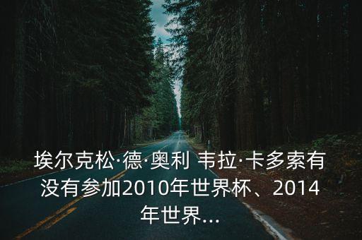 埃爾克松·德·奧利 韋拉·卡多索有沒有參加2010年世界杯、2014年世界...