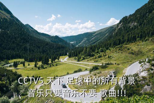 CCTV5 天下 足球中的所有背景音樂只要音樂不要 歌曲!!!