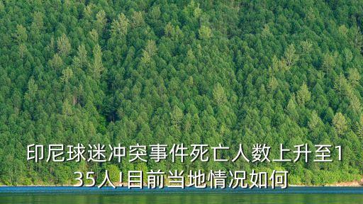  印尼球迷沖突事件死亡人數(shù)上升至135人!目前當?shù)厍闆r如何