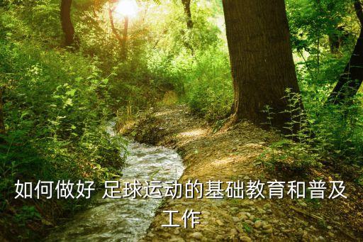 如何做好 足球運(yùn)動(dòng)的基礎(chǔ)教育和普及工作