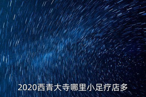 2020西青大寺哪里小足療店多