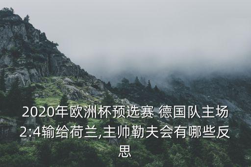 2020年歐洲杯預(yù)選賽 德國(guó)隊(duì)主場(chǎng)2:4輸給荷蘭,主帥勒夫會(huì)有哪些反思