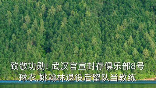 致敬功勛! 武漢官宣封存俱樂部8號球衣,姚翰林退役后留隊(duì)當(dāng)教練